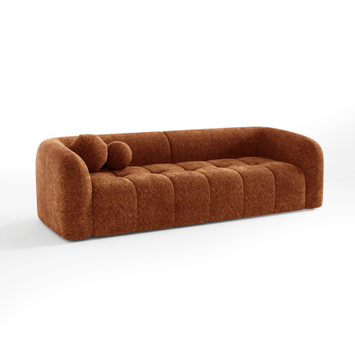 Sia Home - Bank HAUSSMANN - getextureerd fluweel terracotta 226cm