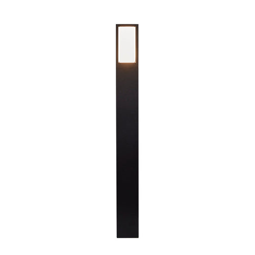 Searchlight Avenue Buitenpaal Zwart, Mat Wit Polycarbonaat