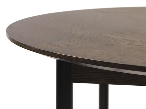 Olivine Vanja houten eettafel donkerbruin - Ø120 cm - vtwonen shop