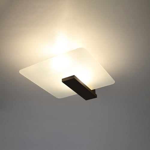 Sollux Lighting Plafondlamp LAPPO wengé - 40x14x47,5cm
