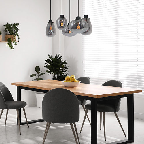 Steinhauer hanglamp reflexion - 5 lichts - 100x 160 cm - zwart - vtwonen shop