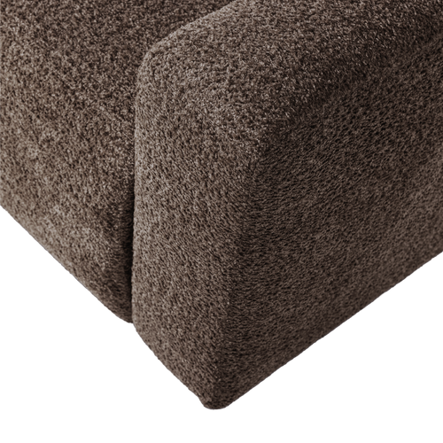 WOOOD 1-zits bank arm rechts Mojo Base - Wollig - Bruin - 74x105x97