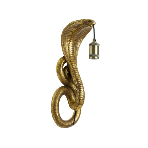 Light & Living wandlamp Snake - brons - 18.5x18x52cm - vtwonen shop