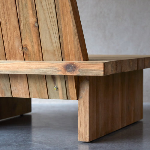 Tikamoon Fauteuil van gerecycled massief teak - Naturel