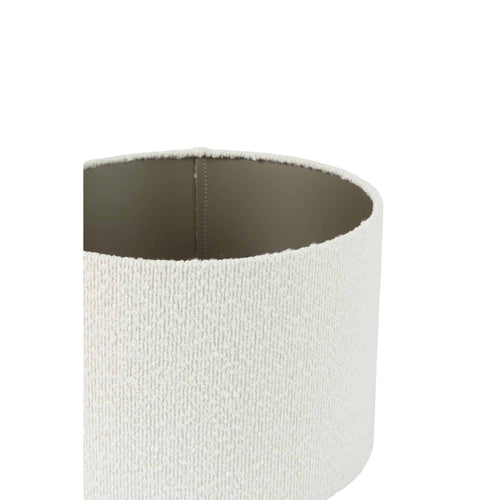 Light & Living lampenkap Boucle - wit - Ø30cm