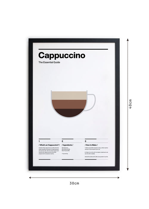 Zwarte lijst met kader 40x30 cappuccino - vtwonen shop