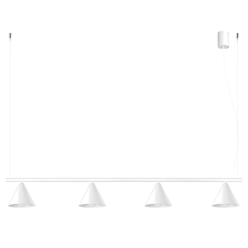 Sollux Lighting Kroonluchter NOX 4L wit - 122x14x215cm