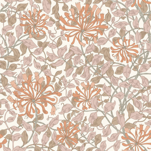 ESTAhome behang bloemen terracotta en oudroze - 50 x 900 cm - 131027 - vtwonen shop