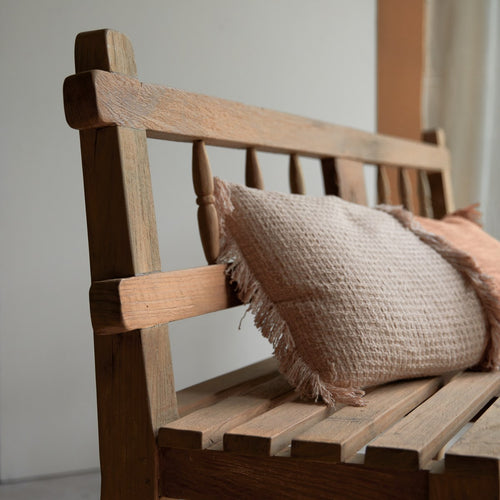 Tikamoon Bank van gerecycled massief teakhout - Naturel