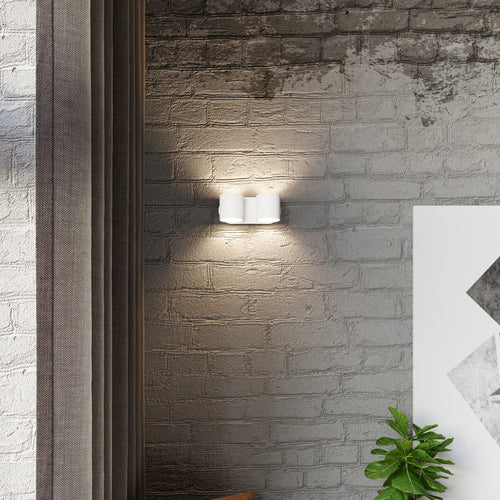 Sollux Lighting Wandlamp ORBIS 2 wit - 26x12x10cm