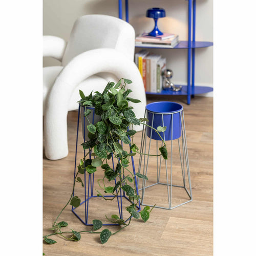 Leitmotiv tafellamp Moda Retro - blauw - 15.5x15.5x20cm - Paddenstoellamp