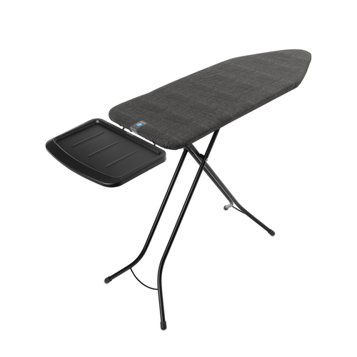 Brabantia Strijkplank C, 124x45 cm, solide stoomunithouder - Denim Black