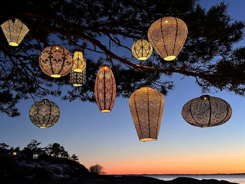 Lumiz solar lampion - villandry set - 5 stuks - vtwonen shop