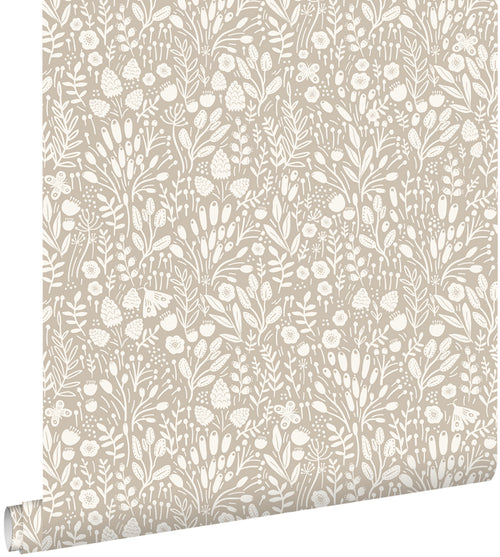 ESTAhome behang bloemetjes lichtbeige - 50 x 900 cm - 131253 - vtwonen shop