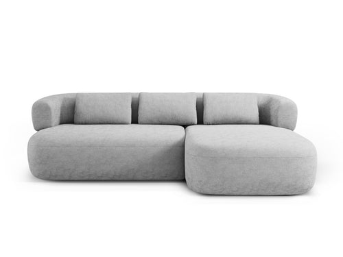 Micadoni rechter hoekbank Jenny 5-zits, chenille geld - 145x225x73cm