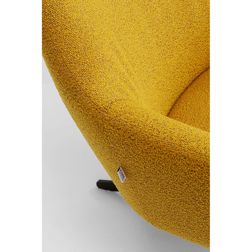 Kare Design Draaifauteuil Mimi geel