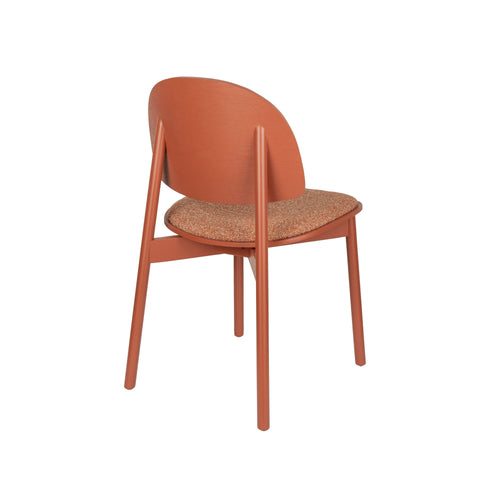 Zuiver Sunrise Eetkamerstoelen Hout Rood - Set van 2