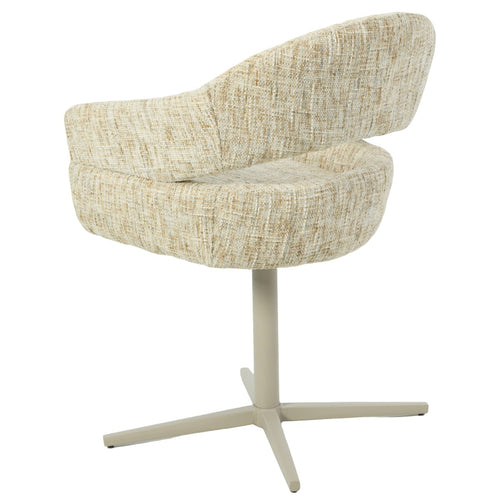 DÉJA Living Eetkamerstoel Milou - Taupe - Draaibaar - Set van 2 - vtwonen shop