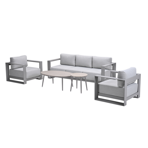 Garden Impressions loungeset Malakka - Lucas valley sand - 5-delig