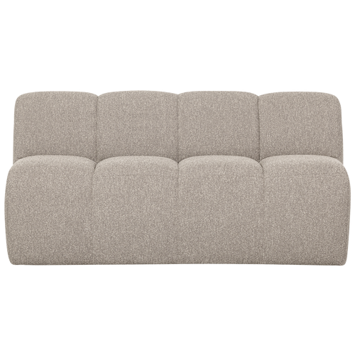 WOOOD bankje met rugleuning 160 cm Mojo - Bouclé - Beige Melange - vtwonen shop