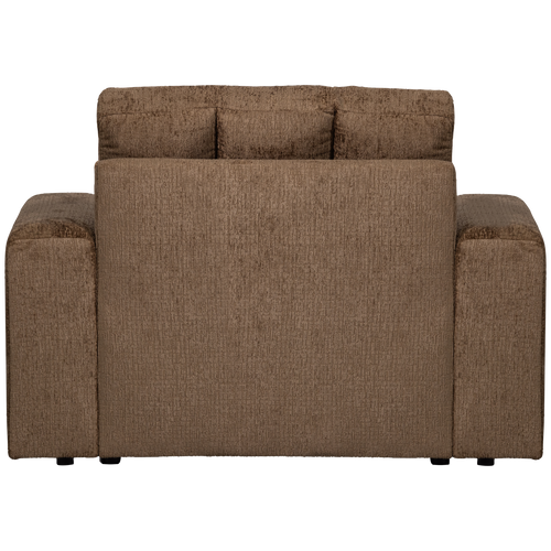 WOOOD fauteuil Second Date - Structure Velvet - Brass - 78x103x99 - vtwonen shop