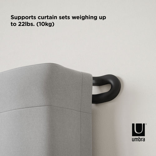 Umbra Midnight uitschuifbare dubbele verduisteringsgordijnroede - vtwonen shop