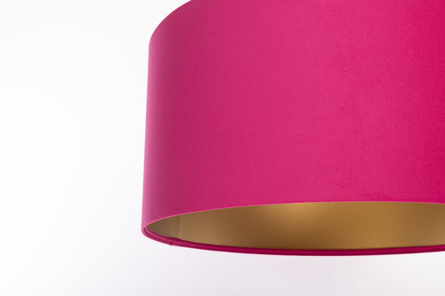 bpskoncept hanglamp Melora - velours & felroze - Ø40 cm