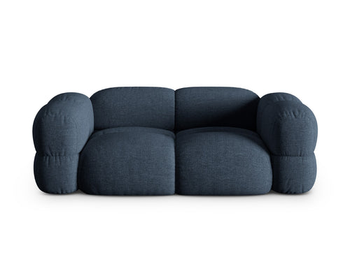 Cosmopolitan Design Bank Loretto 3-zits, structurele stof donkerblauw - 100x210x68cm