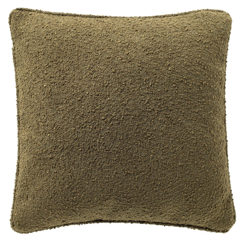 ONNO - sierkussen 45x45 cm - bouclé - Military Olive - groen
