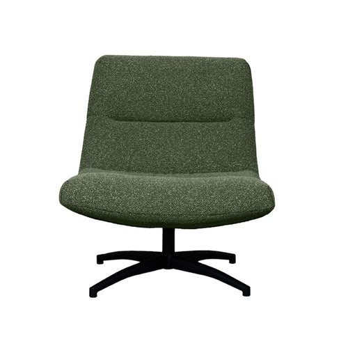 LABEL51 Fauteuil Calix - Donkergroen Bouclé - Draaibaar - vtwonen shop