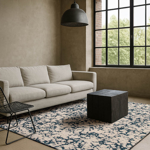 Lola&Moi vloerkleed Skipper Blue - wit -240x340cm - vtwonen shop