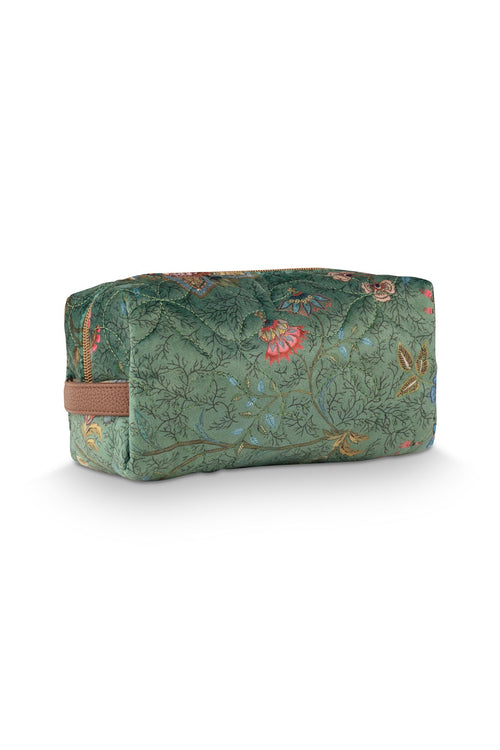 Pip Studio Coco Cosmetic Bag Medium Mumbai Morning Dames - Groen - 21,5x10x10,5 cm