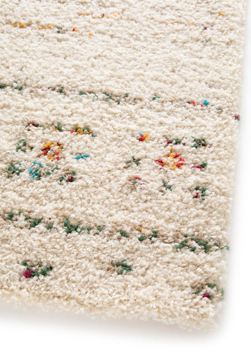 AFK Living vloerkleed  Bloom - shaggy - beige - 80 x 150 cm