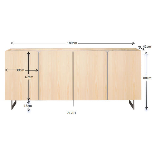 Kare Design Dressoir Giulio 4 deuren