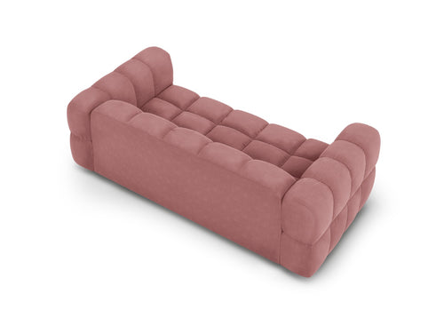 Cosmopolitan Design Bank Sky 3-zits, flueel, zalm - 102x214x70cm