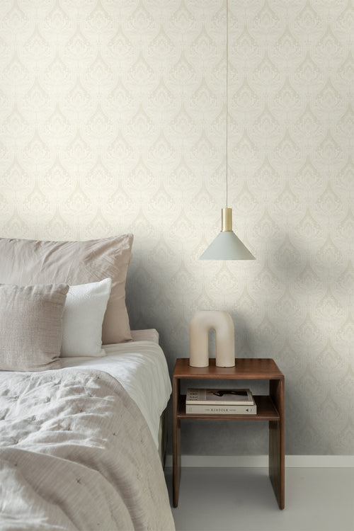 ESTAhome behang barokprint crème beige - 53 cm x 10.05 m - 127605