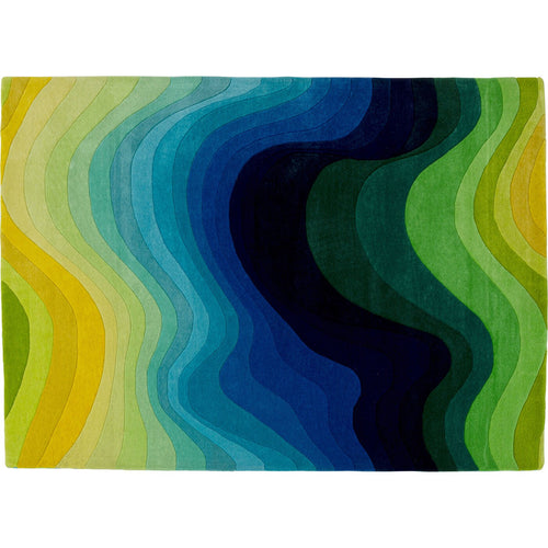 Kare Design Vloerkleed Aura 240x170cm groen en blauw