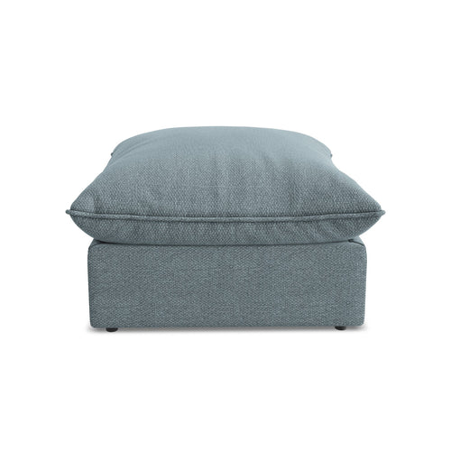 LaMiaSofa Poef Ravenna - bouclé - jeans - 75x75x45