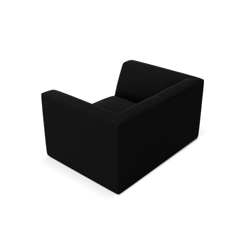 Cosmopolitan Design - Fauteuil Siena flueel zwart - 92x120x69cm