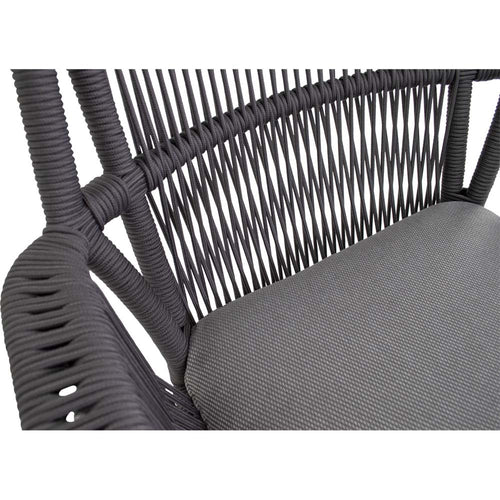 Lesli Living bistrostoel Silas - grijs - 64x69x92cm - set van 4
