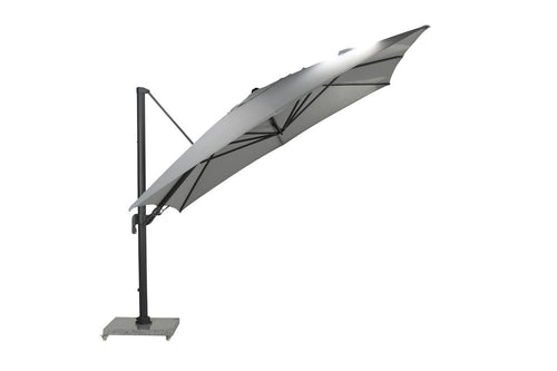 Hawaii Big Pole II parasol - 350x350 cm - carbon black - royal grijs - vtwonen shop