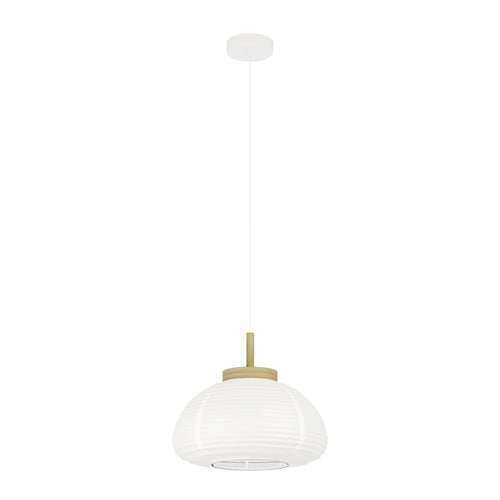 EGLO hanglamp Summerhill - e27 - hout/papier - wit/bruin - vtwonen shop
