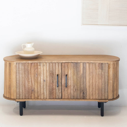 Giga Meubel Tv-Meubel Merel - Mangohout/Metaal - Bruin - 120cm