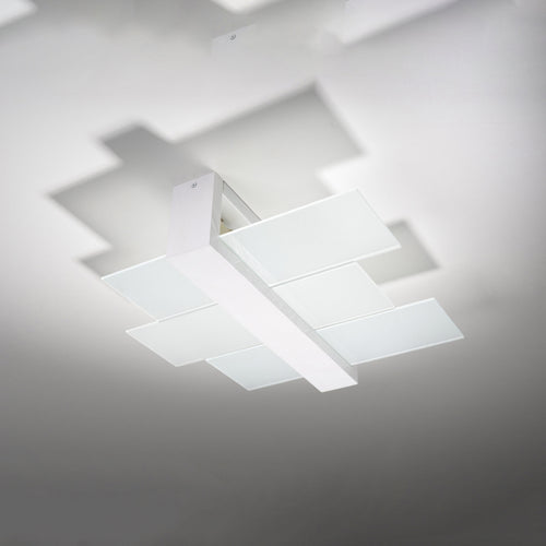 Sollux Lighting Plafondlamp FENIKS 2 wit - 43x43x12cm