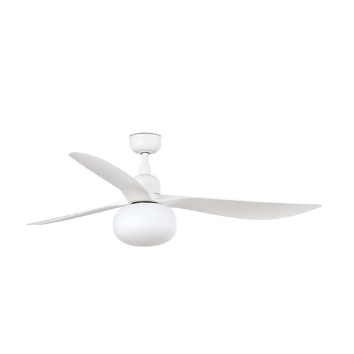 Faro Outwood Grote plafondventilator met 3 bladen, matwit, met licht, 1x E27, Tuya Smart System