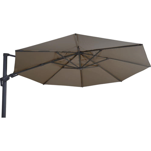 Lesli Living push-up parasol VirgoFlex - taupe - Ø350cm