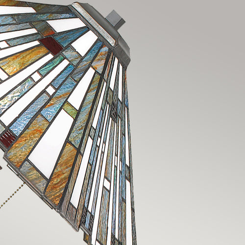 Elstead Quoizel Maybeck Tiffany Vloerlamp Valiant Brons