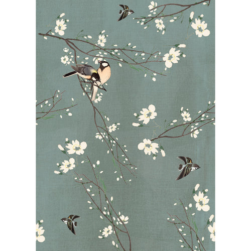 Art for the Home Fotobehang - Birds & Blossom - 200x280 - vtwonen shop
