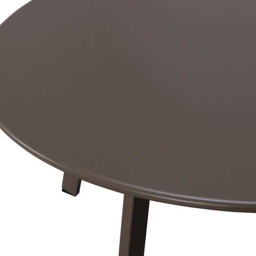 WOOOD bijzettafel tuin Fer - Metaal - Donker Bruin - 40x70x70