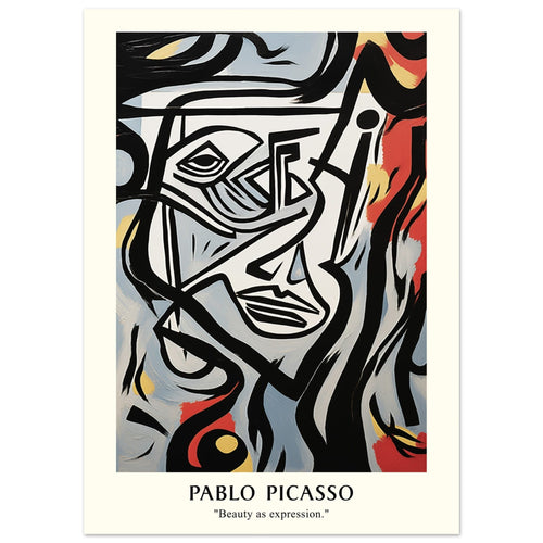Artfulprints  Pablo Picasso - Beauty as expression   poster 50x70 cm - vtwonen shop